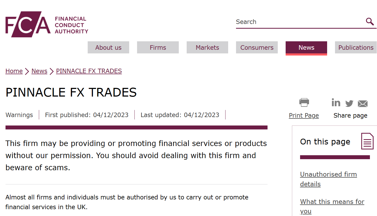Pinnacle Fx Traders