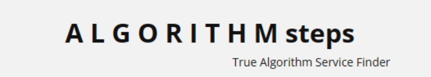 Algoritm steps logo