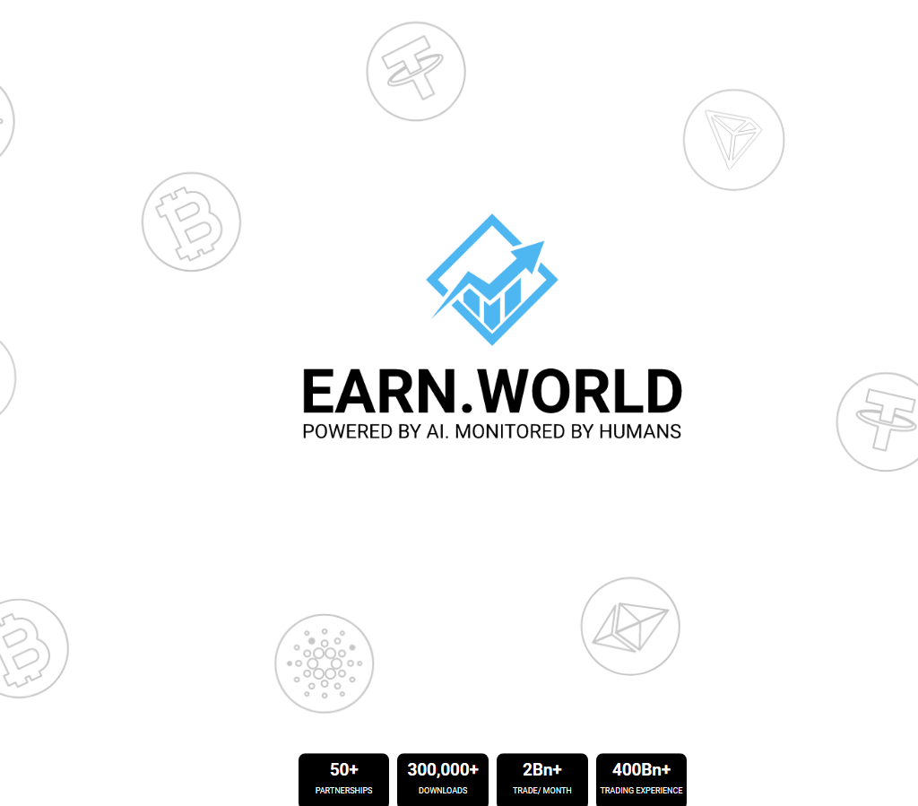 Homepage of Earn World 