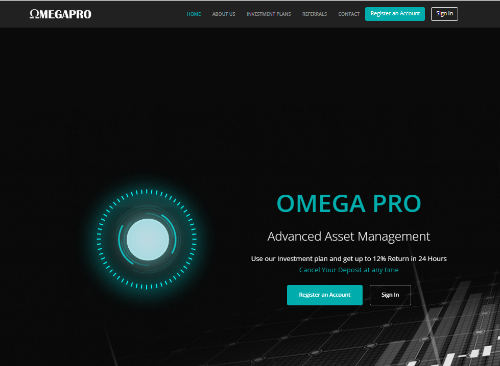 Homepage of OmegaPro.IN