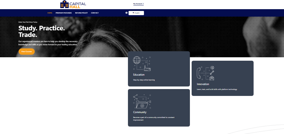 Homepage of Capital Hall