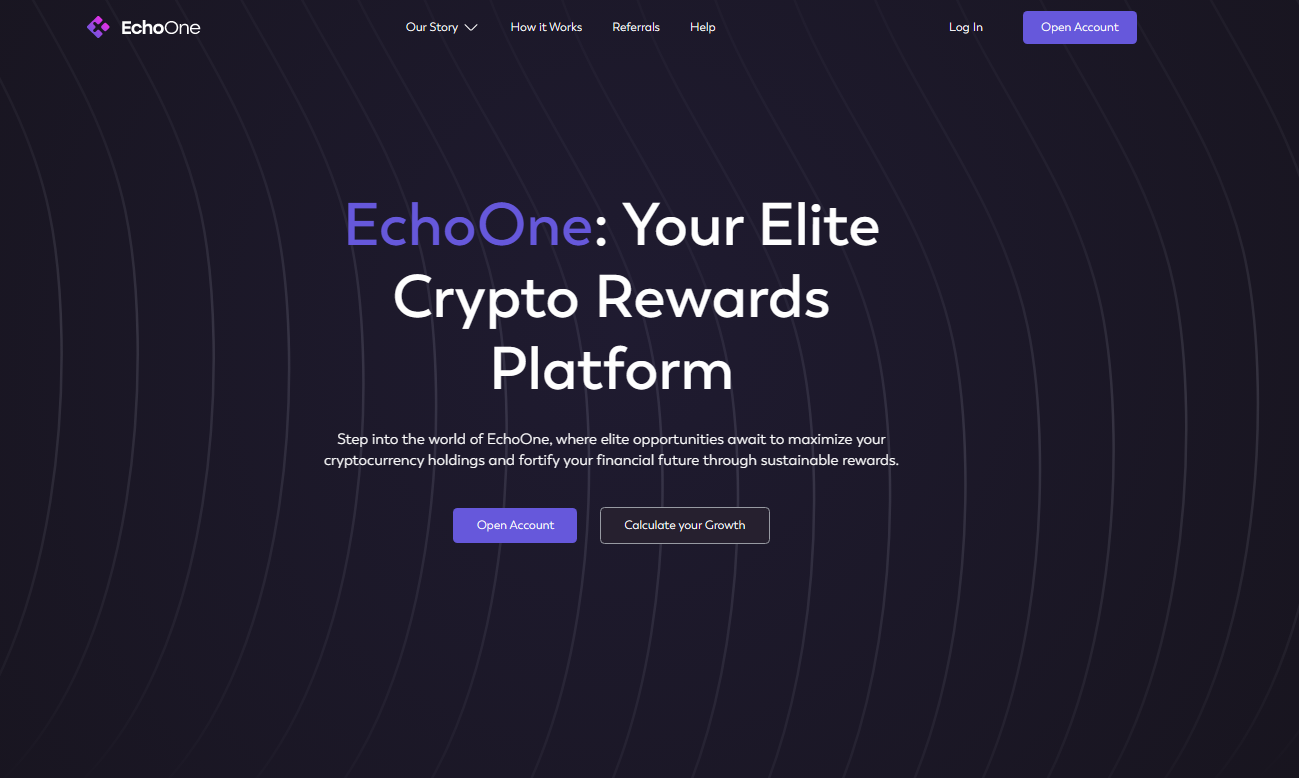 Homepage of EchoOne