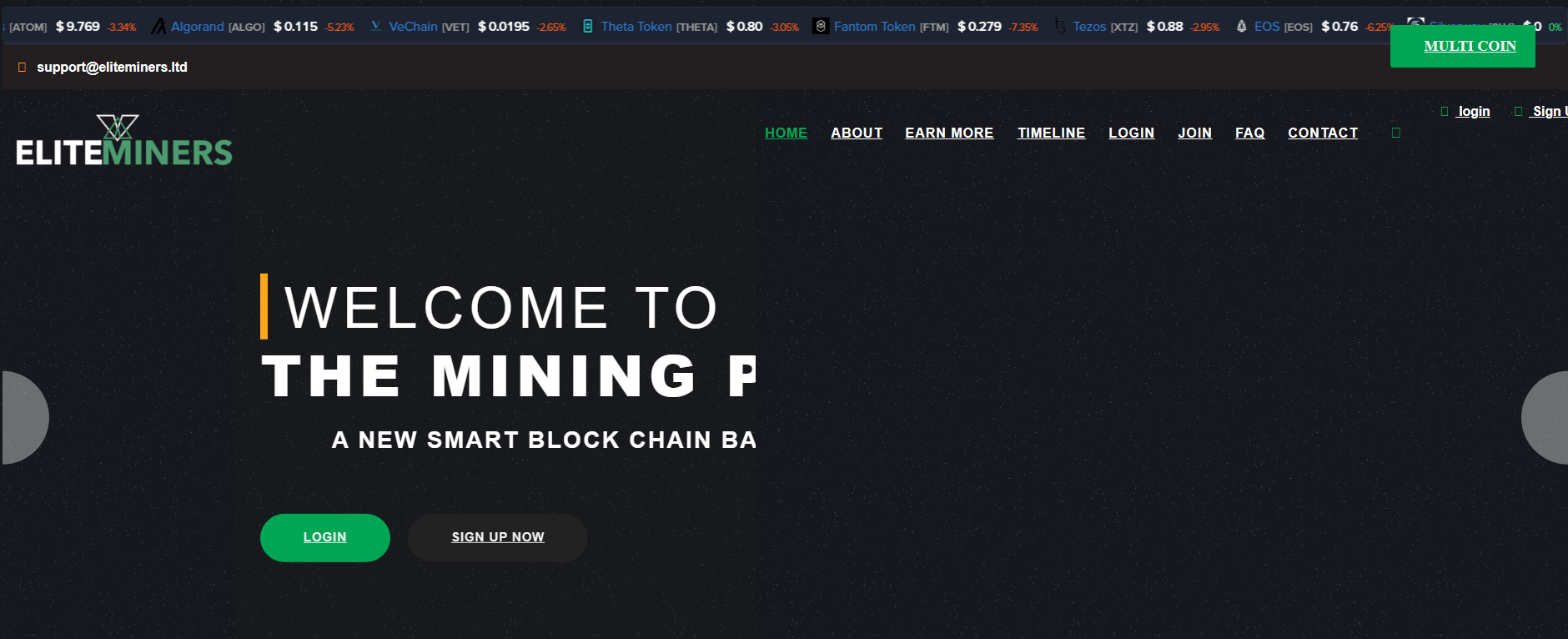 Eliteminers homepage