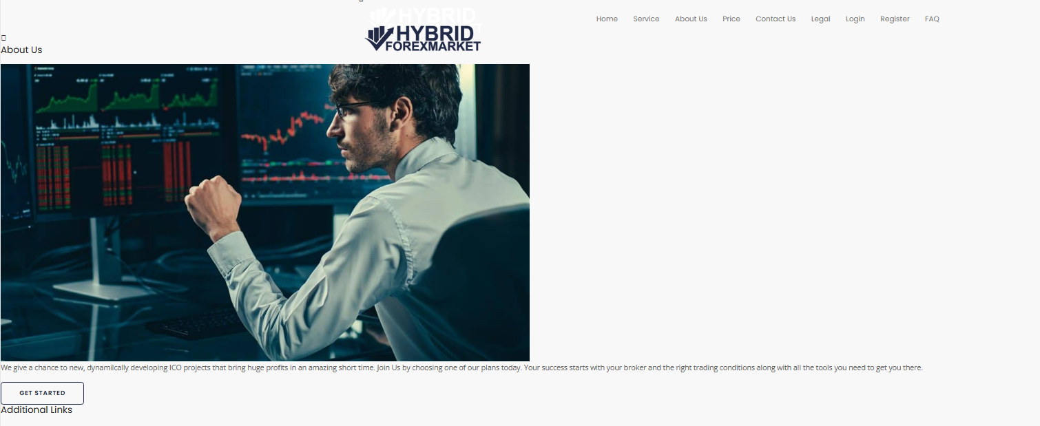 Hybrid Forex market homepage