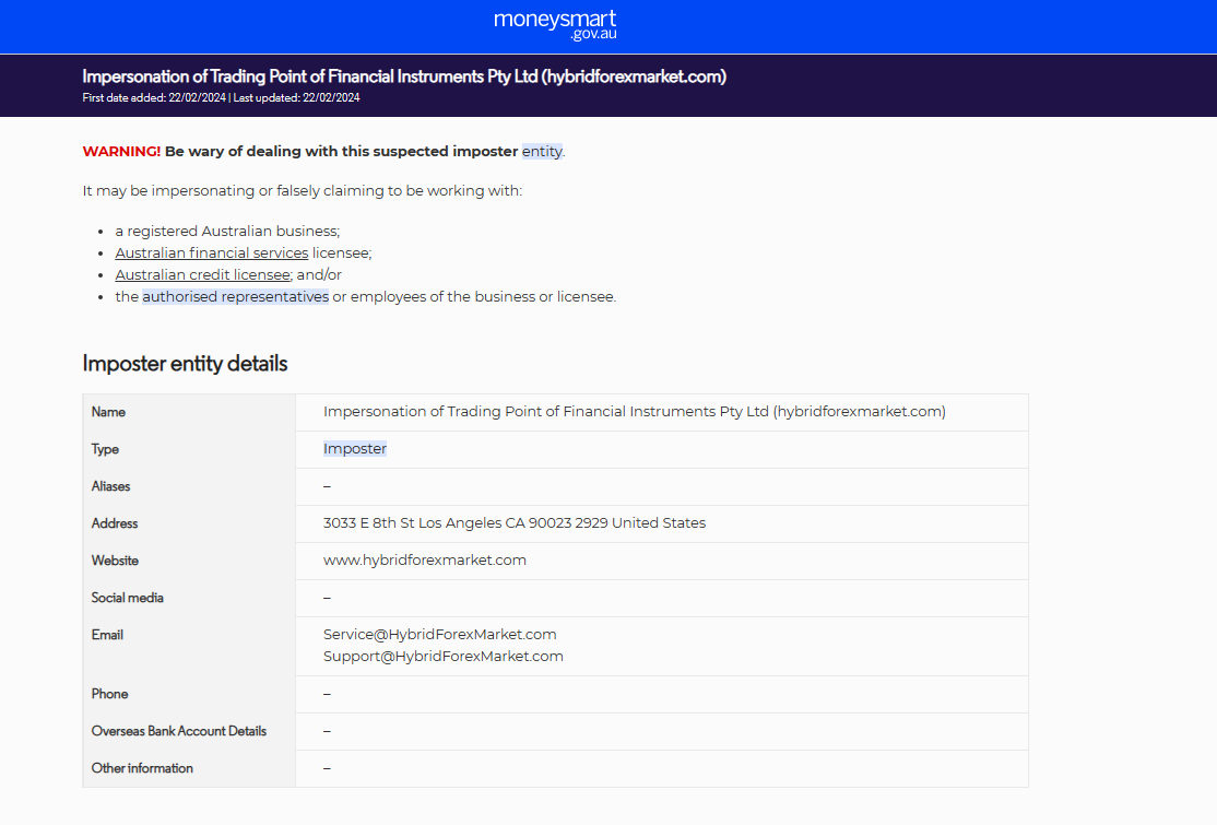 Hybridforexmarket.com warning