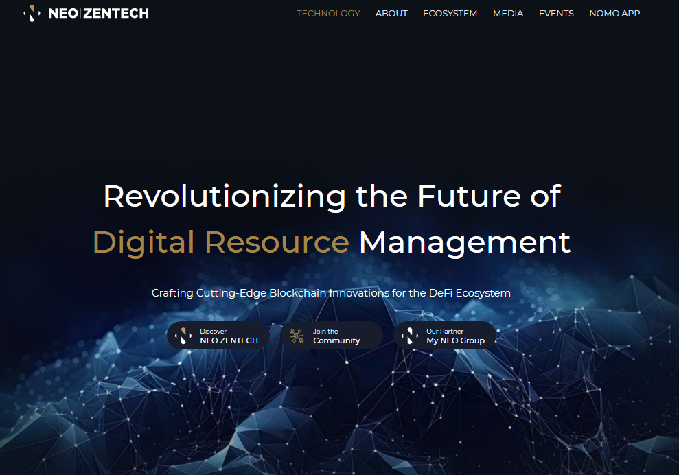 Homepage of Neo Zentech