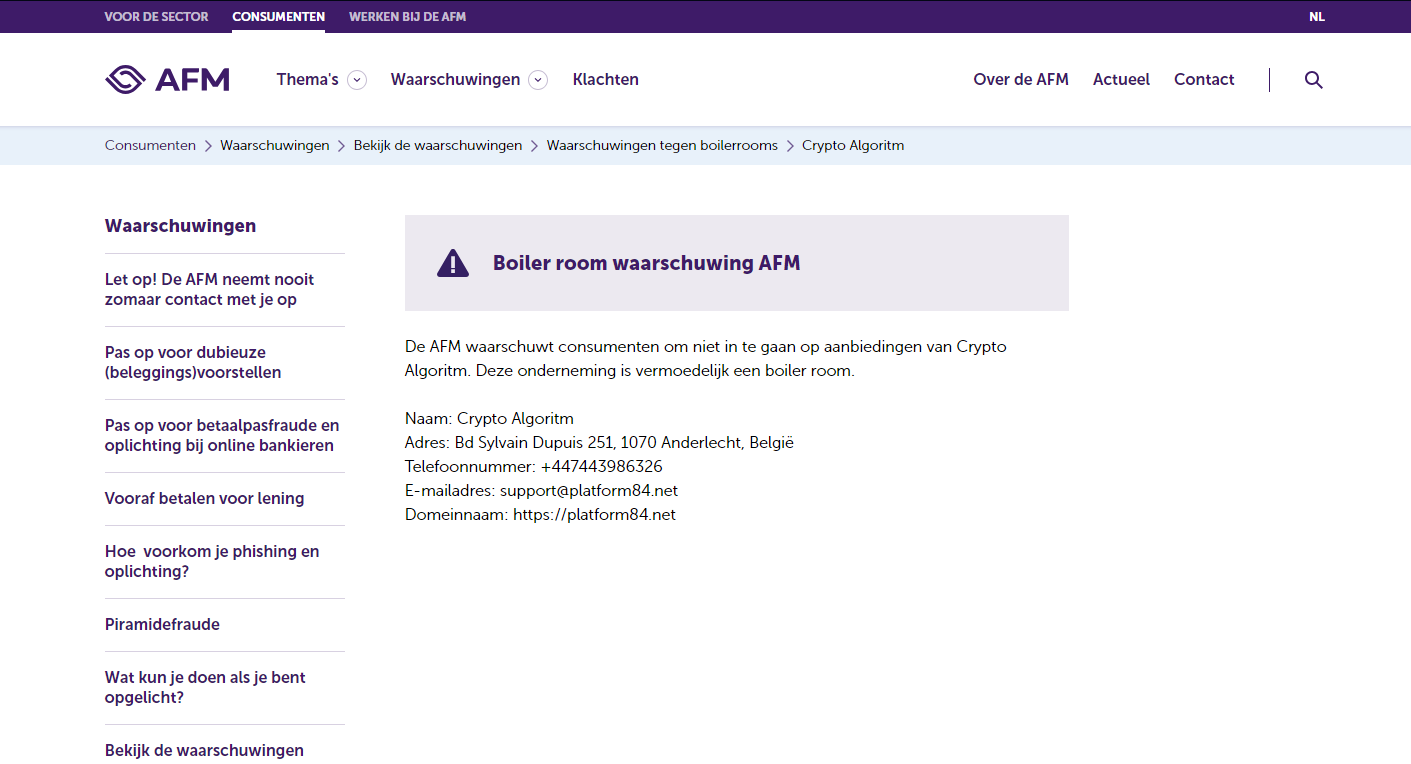 Crypto Algoritm_AFM Warning