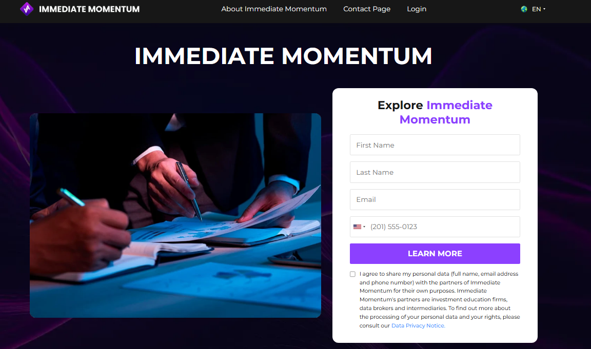 Immediate Momentum-homepage