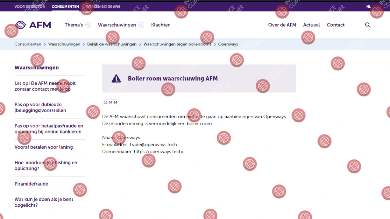 Openways AMF warning