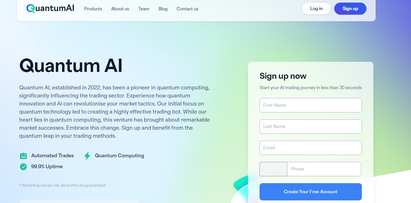 quantum ai homepage